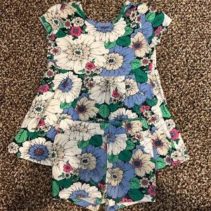 Gap floral dress with shorts, size 2.